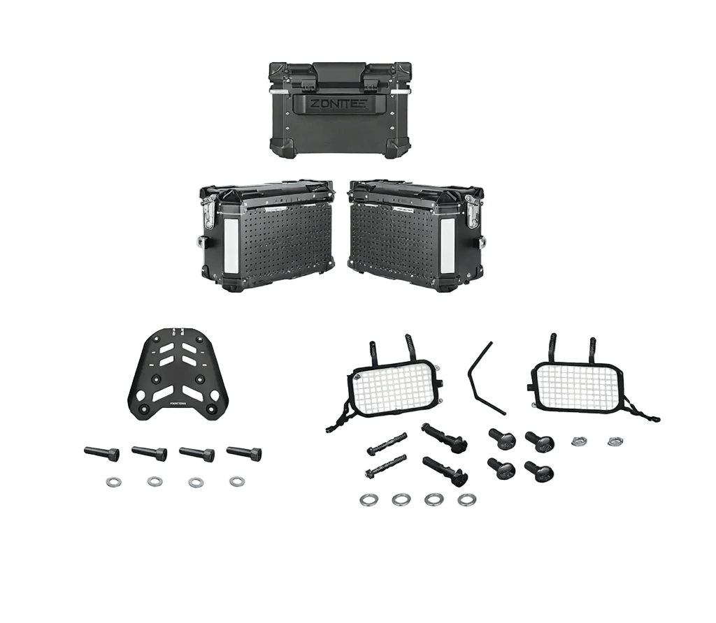 CJTO 3 MALETAS NEGRAS703T (35L+45L) - RECAMBIOS ORIGINALES ZONTES